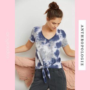 NWT Anthropologie Darya Tie-Front Tie-Dye Tee